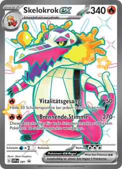 Pokémon-Karte Skelokrok-ex 081/225