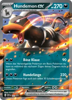 Pokémon-Karte Hundemon-ex 103/225