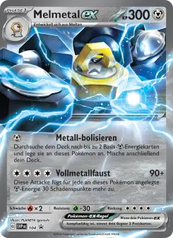 Pokémon-Karte Melmetal-ex 104/225