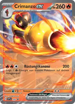 Pokémon-Karte Crimanzo-ex 105/225