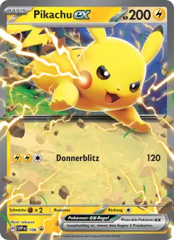 Pokémon-Karte Pikachu-ex 106/225