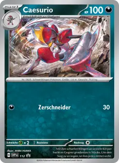 Pokémon-Karte Caesurio 112/225