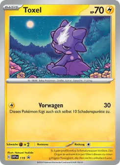 Pokémon-Karte Toxel 119/225