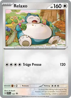 Pokémon-Karte Relaxo 122/225