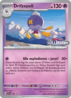 Pokémon-Karte Drifzepeli 135/225