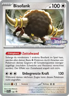 Pokémon-Karte Bisofank 136/225