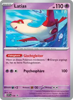 Pokémon-Karte Latias 139/225