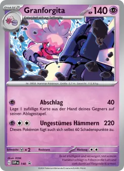 Pokémon-Karte Granforgita 140/225