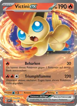 Pokémon-Karte Victini-ex 142/225