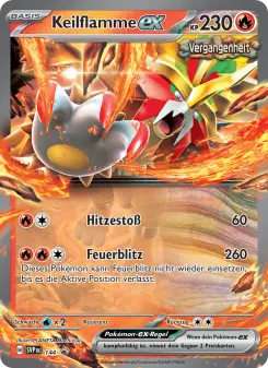 Pokémon-Karte Keilflamme-ex 144/225