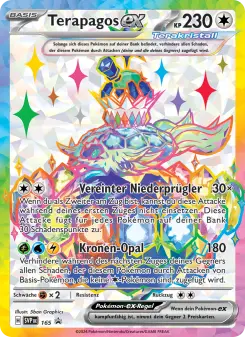 Pokémon-Karte Terapagos-ex 165/225