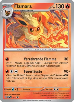 Pokémon-Karte Flamara 167/225