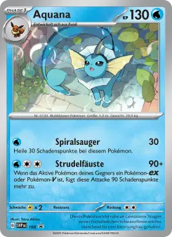 Pokémon-Karte Aquana 168/225