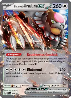 Pokémon-Karte Blutmond-Ursaluna-ex 177/225