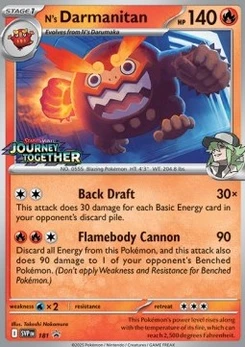 Pokémon-Karte Ns Flampivian 181/225