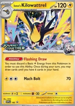 Pokémon-Karte Enigmaras Voltrean 182/225