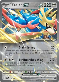 Pokémon-Karte Zacian-ex 198/225