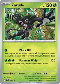 Pokémon-Karte Zarude 199/225