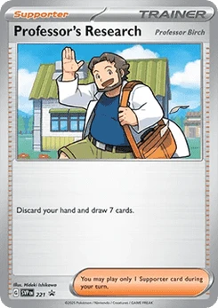 Pokémon-Karte Forschung des Professors 221/225