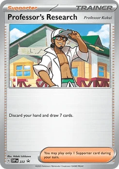 Pokémon-Karte Forschung des Professors 222/225