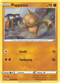 Pokémon-Karte Puppance 101/202