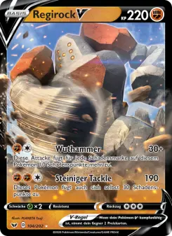 Pokémon-Karte Regirock V 104/202