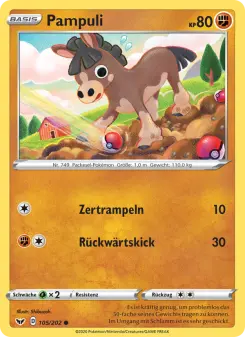 Pokémon-Karte Pampuli 105/202