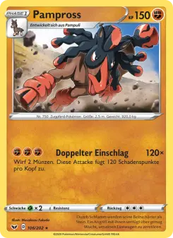 Pokémon-Karte Pampross 106/202