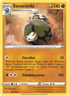 Pokémon-Karte Sanaconda 109/202