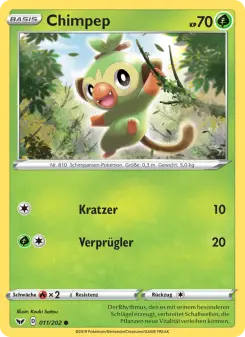 Pokémon-Karte Chimpep 011/202