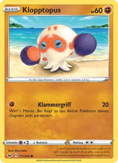 Pokémon-Karte Klopptopus 111/202