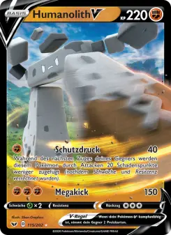 Pokémon-Karte Humanolith V 115/202
