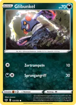 Pokémon-Karte Glibunkel 123/202