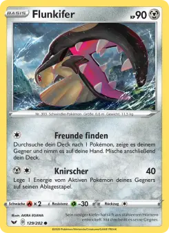Pokémon-Karte Flunkifer 129/202