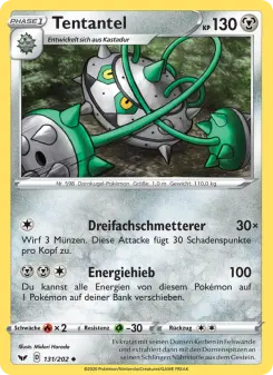 Pokémon-Karte Tentantel 131/202