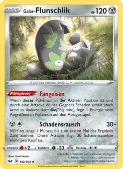 Pokémon-Karte Galar-Flunschlik 132/202