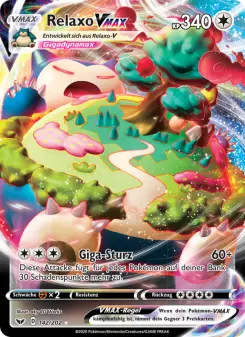 Pokémon-Karte Relaxo VMAX 142/202