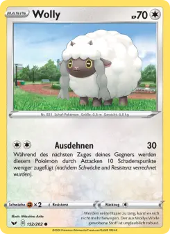 Pokémon-Karte Wolly 152/202