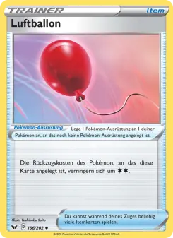 Pokémon-Karte Luftballon 156/202