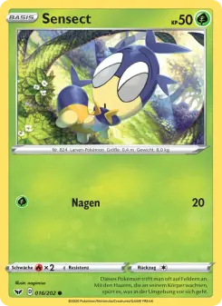 Pokémon-Karte Sensect 016/202