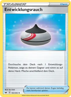 Pokémon-Karte Entwicklungsrauch 163/202