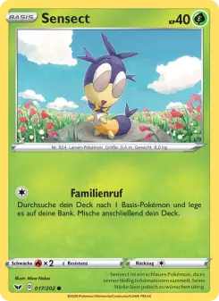 Pokémon-Karte Sensect 017/202