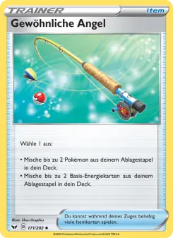 Pokémon-Karte Gewöhnliche Angel 171/202