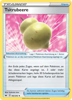 Pokémon-Karte Tsitrubeere 182/202