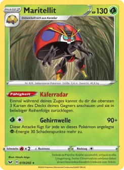 Pokémon-Karte Maritellit 019/202