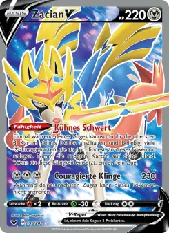 Pokémon-Karte Zacian V 195/202