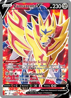 Pokémon-Karte Zamazenta V 196/202