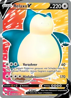 Pokémon-Karte Relaxo V 197/202