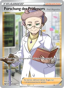 Pokémon-Karte Forschung des Professors 201/202