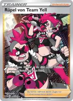Pokémon-Karte Rüpel von Team Yell 202/202